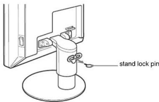 stand lock pin