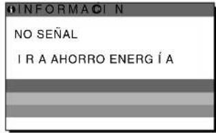 INFORMACIÓN NO SEÑAL I R A AHORRO ENERG Í A