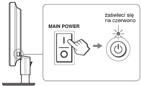 MAIN POWER zaświeci się na czerwono