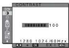 SONY SDM-S73E - ②CONTRAST ① (page 12) - 1