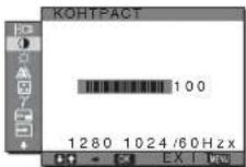 SONY SDM-S73E - Перемещение по экранному меню - 3