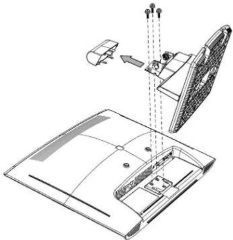 COMPAQ FP1707 - Preparing the column-base monitor for wall-mounting - 1