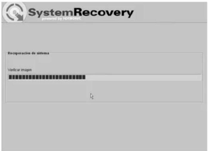 SystemRecovery powered by HOTRONEC Recuperación de sistema Verificar imagen
