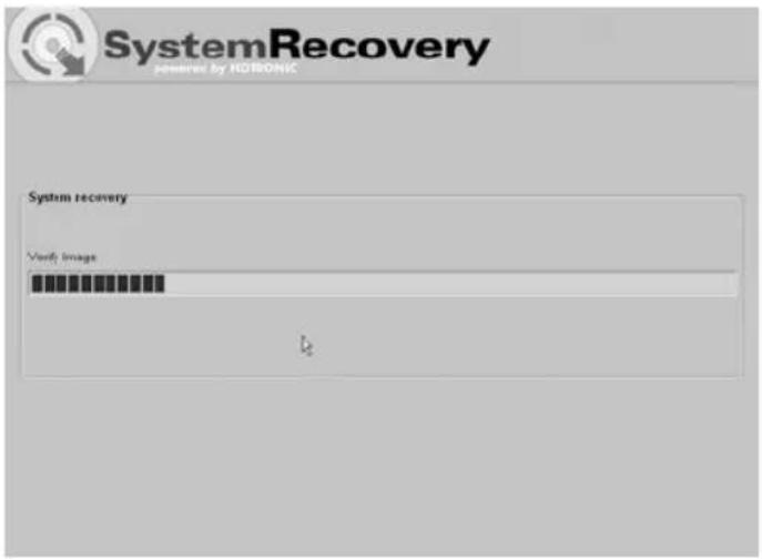 SystemRecovery powered by HORONIC System recovery Verify Image