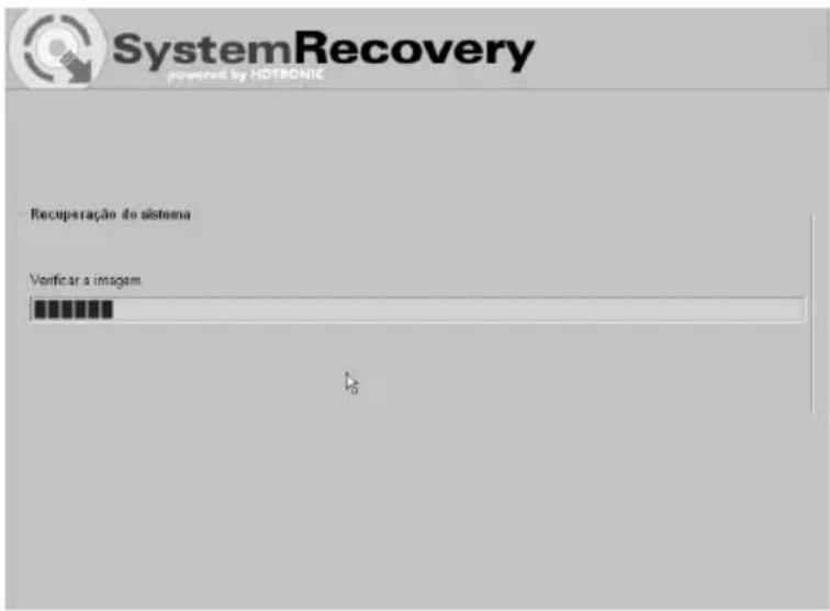 SystemRecovery powered by HOTRONIC Recuperação do sistema Verificar a imagem