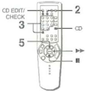 CD EDIT/ CHECK 2 3 CD 5 图