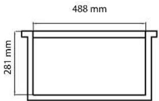 488 mm 281 mm
