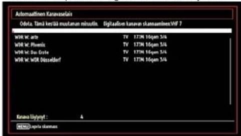 Automatinen Karawaseln Odita: Timä kei/3ä mututen minutlin Digitalisen kanavan skannamines VIF 7 WDR W. ante TV 173K 160pm 5/4 WDR W. Phoenix TV 173K 160pm 5/4 WDR W. Das Erste TV 173K 160pm 5/4 WDR W. WDR Düsseldorf TV 173K 160pm 5/4 Kanava lägynst : 4 ©©©Jagarta skannas