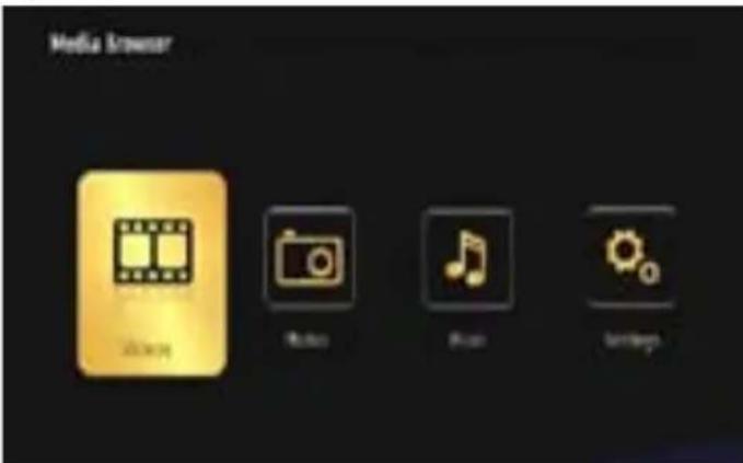Media Browser Film Music Audio Settings