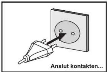 Anslut kontakten...