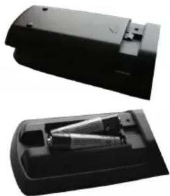 Finlux 32FLY965L - Sätta i batterier - 1