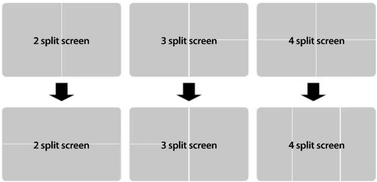 CLARION CJ-7500E - SELECT SPLIT MODE - 1