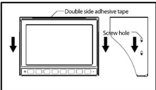 Double side adhesive tape Screw hole