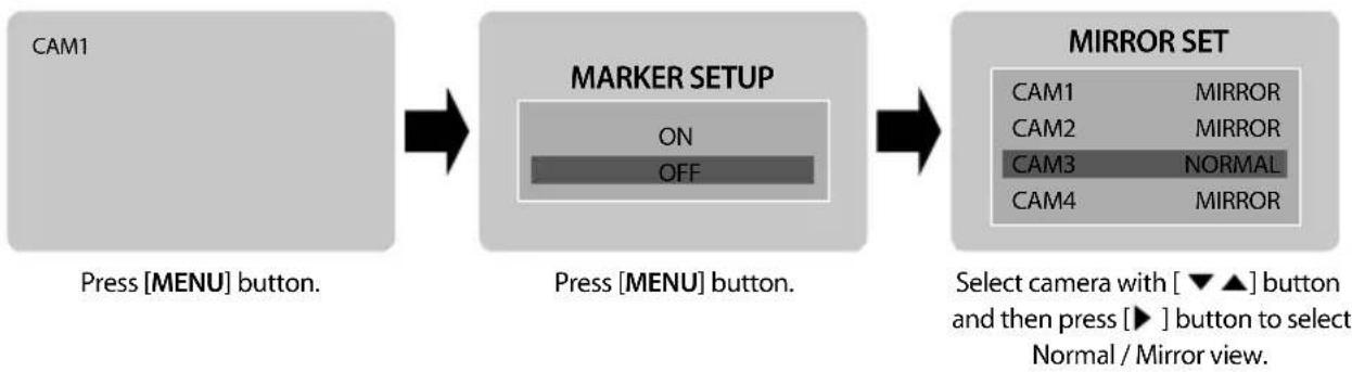 CLARION CJ-7500E - CAMERA MIRROR/NORMAL MODE SETTING - 1