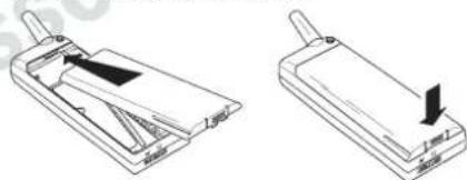 ERICSSON I888 World - To Attach the Battery to the Phone: - 1
