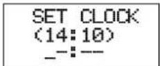 ERICSSON GF388 - To set the clock - Set clock - 2
