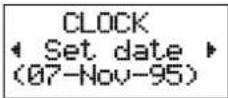 ERICSSON GF388 - To set today's date – Set date - 1
