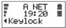 ERICSSON GF388 - Keylock is displayed - 1