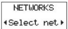 ERICSSON GF388 - The NETWORKS Menu - 1