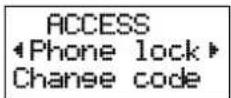ERICSSON GF388 - To change the security code – Phone lock Change code - 1