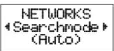 ERICSSON GF388 - The NETWORKS Menu - 2