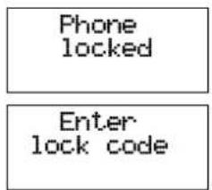 Phone locked Enter lock code