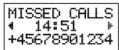 ERICSSON GF388 - Unanswered calls - 1