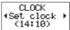 ERICSSON GF388 - To set the clock - Set clock - 1