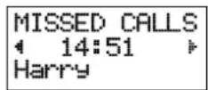 ERICSSON GF388 - Unanswered calls - 2