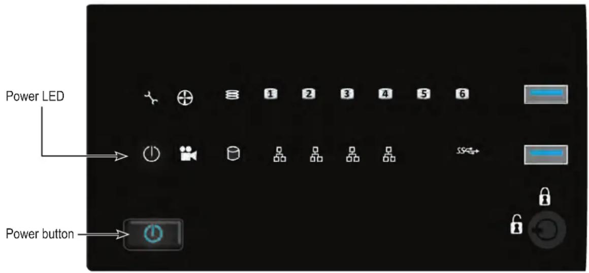 Power LED Power button
