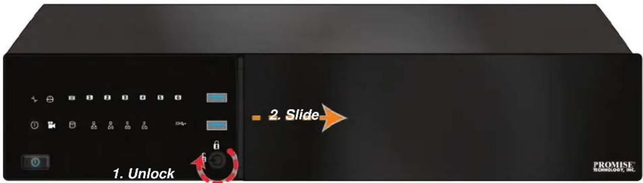 1. Unlock 2. Slide PROMISE TECHNOLOGY INC.