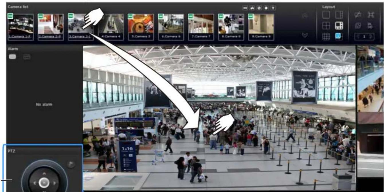 Camera Int 1.Camera 1.1 2.Camera 2.0 3.Camera 2.1 4.Camera 4 5.Camera 5 6.Camera 6 7.Camera 7 8.Camera 8 9.Camera 9 Layout No alarm PTZ 1:16