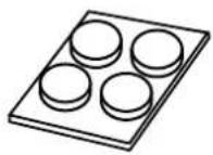 Vivotek NR8401 - Attaching Foot Pads - 1
