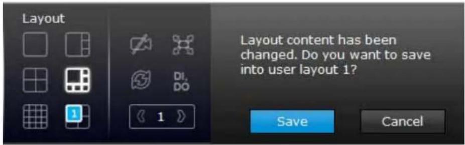 Layout DI. DO 1 Layout content has been changed. Do you want to save into user layout 1? Save Cancel
