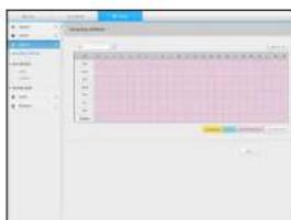 Screenshot of a software interface showing a data table with columns and rows, likely from an older file or form.