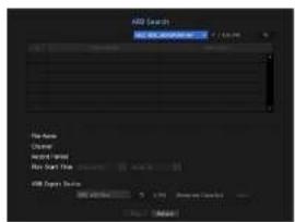 ABS Search ABS BOX EXAMETER File Name Format Export (Input) Rev. Export Value ABS Export Device OK Cancel