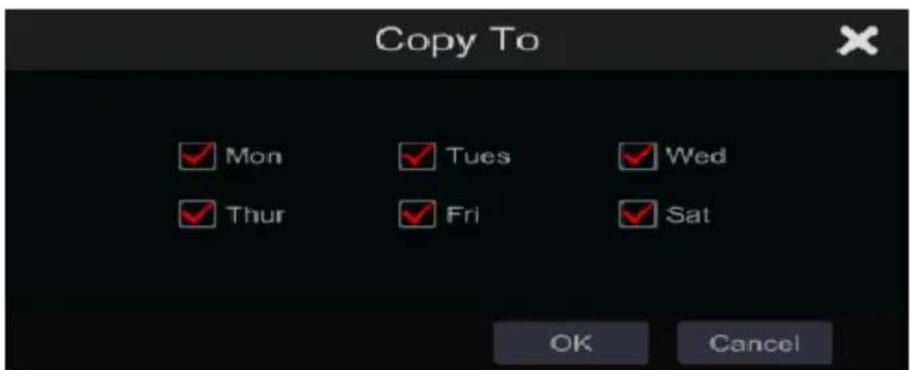 Copy To ✓ Mon ✓ Tues ✓ Wed ✓ Thur ✓ Fri ✓ Sat OK Cancel