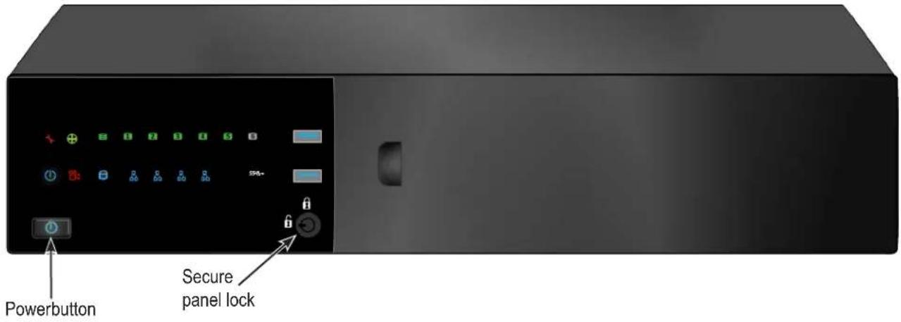 Powerbutton Secure panel lock