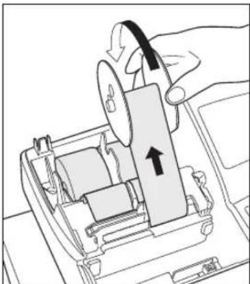 SHARP XE-A402 - Installing the journal paper roll: - 1