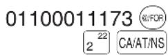SHARP XE-A402 - Entry digit limit - 1