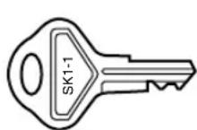 SHARP XE-A402 - Drawer Lock Key - 1