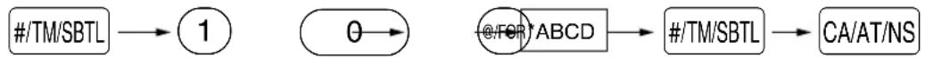 SHARP XE-A402 - Procedure - 1