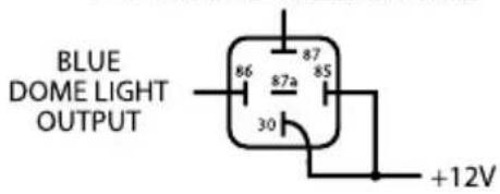 BLUE DOME LIGHT OUTPUT 86 87 87a 85 30 +12V