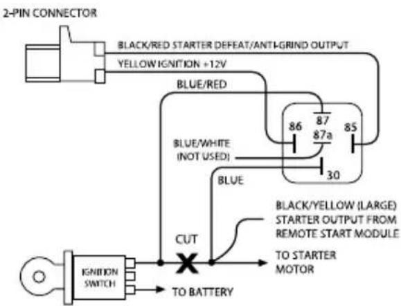 Pyle PWD901 - STARTER DEFEAT RELAY WIRING DIAGRAMS - 2