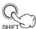 KENWOOD XD-DV90 - Use of the SHIFT key - 1
