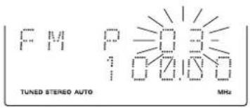 PM P=0.3- TUNED STEREO AUTO MHz