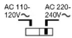 KENWOOD XD-DV90 - AC voltage selection - 1