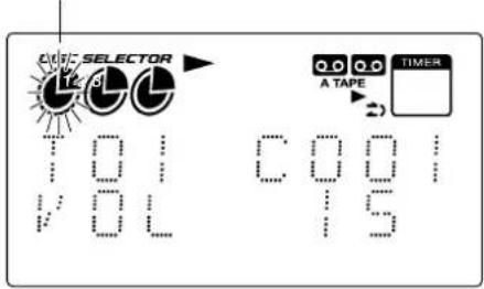 OUT SELECTOR 12 9 L 0.0 A TAPE TIMER VOL C001 VOL 15