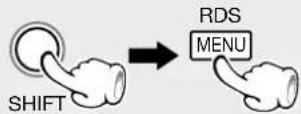 KENWOOD XD-DV90 - Press the SHIFT key, then press the RDS key - 1
