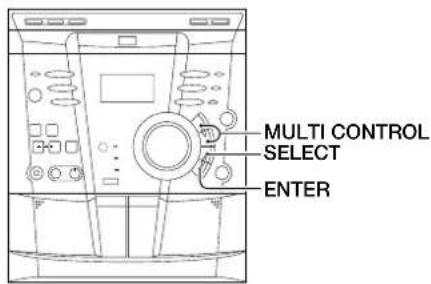 MULTI CONTROL SELECT ENTER